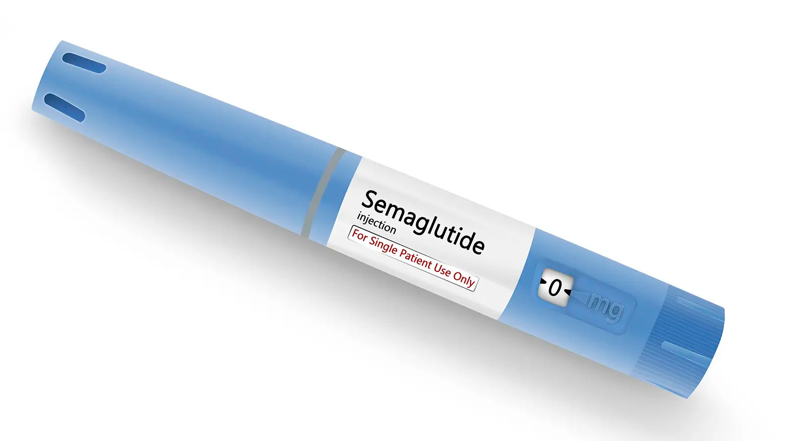 Image of a Semaglutide injection pen, used for weight management and treatment of type 2 diabetes.