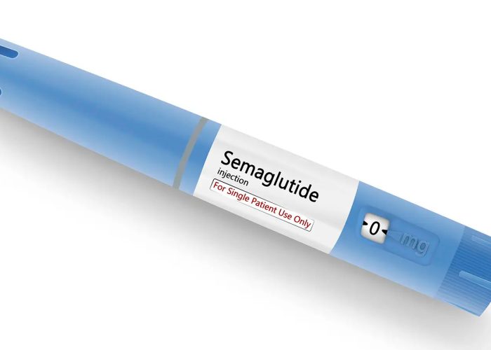Image of a Semaglutide injection pen, used for weight management and treatment of type 2 diabetes.