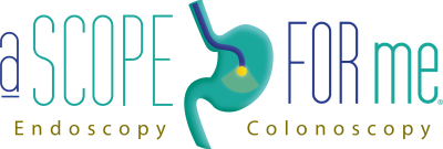 A SCOPE FOR ME Logo for 'A Scope for Me' endoscopy and colonoscopy services.
