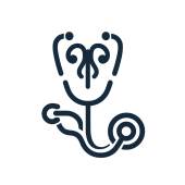 transparent_icon Medical icon representing urology services with a stethoscope and kidney symbols